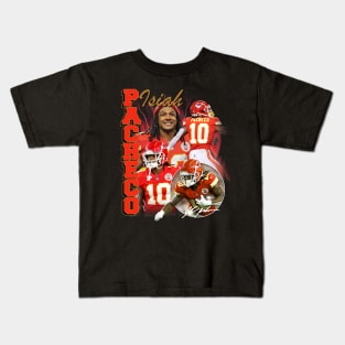 VINTAGE FOOTBALL 90S ISIAH PACHECO BOOTLEG Kids T-Shirt